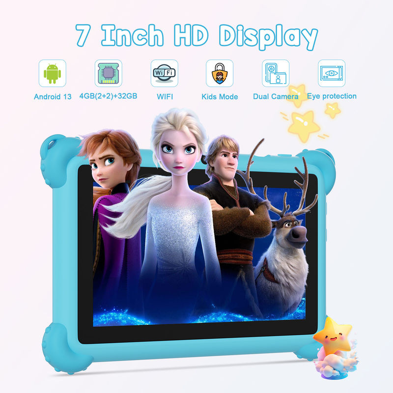 C Idea Android 13 Kids Tablet 4 ((2+2) + 32GB Предварительно установленный IWAWA Educational Tablet для студентов CM91