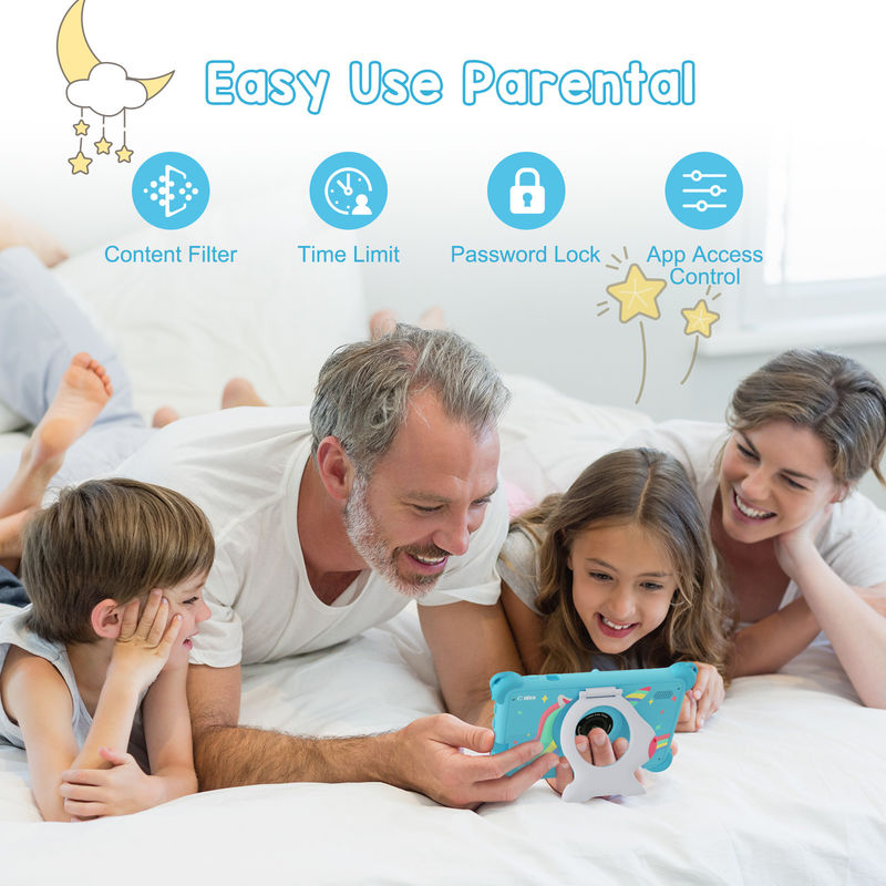 C Idea Android 13 Kids Tablet 4 ((2+2) + 32GB Предварительно установленный IWAWA Educational Tablet для студентов CM91