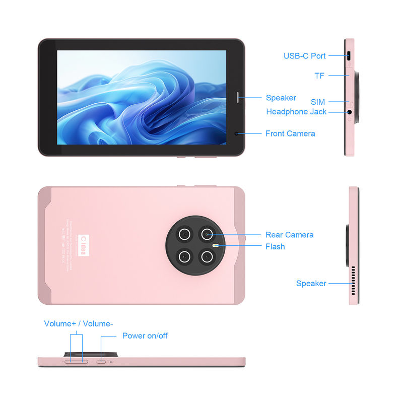 C Idea 7 дюймовые планшеты с SIM Wifi Android планшетный компьютер для студентов CM518 Pro Pink