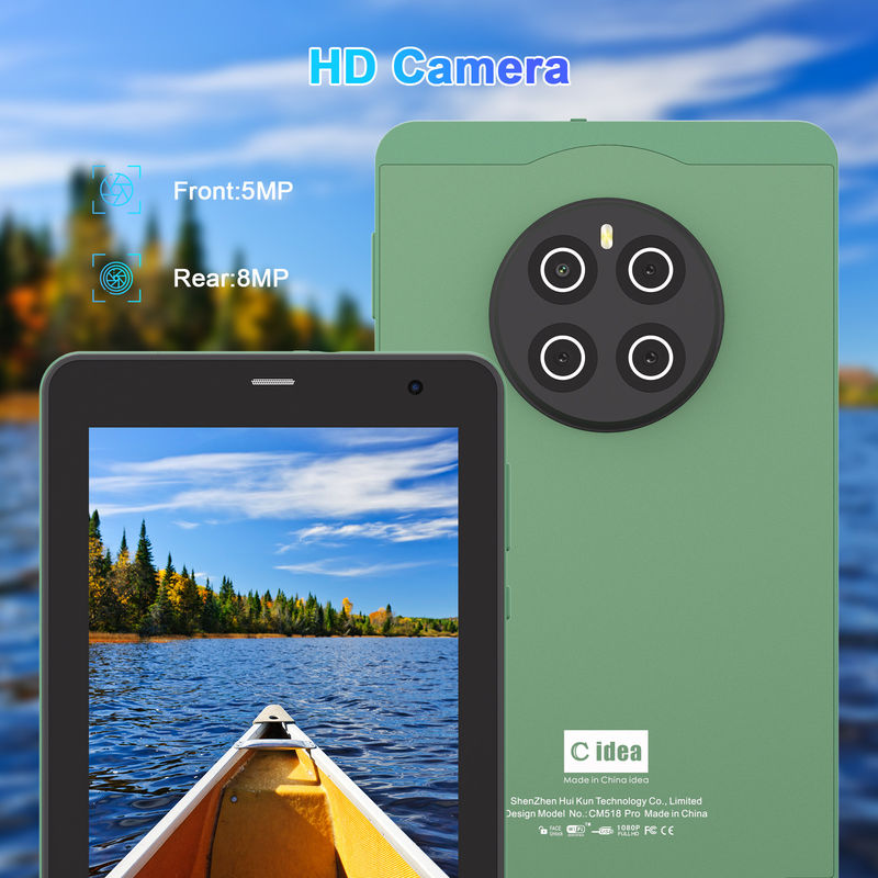 C Idea 7-дюймовые планшеты с SIM Wifi Android Smart Tablet PC для образования CM518 Pro Зеленый