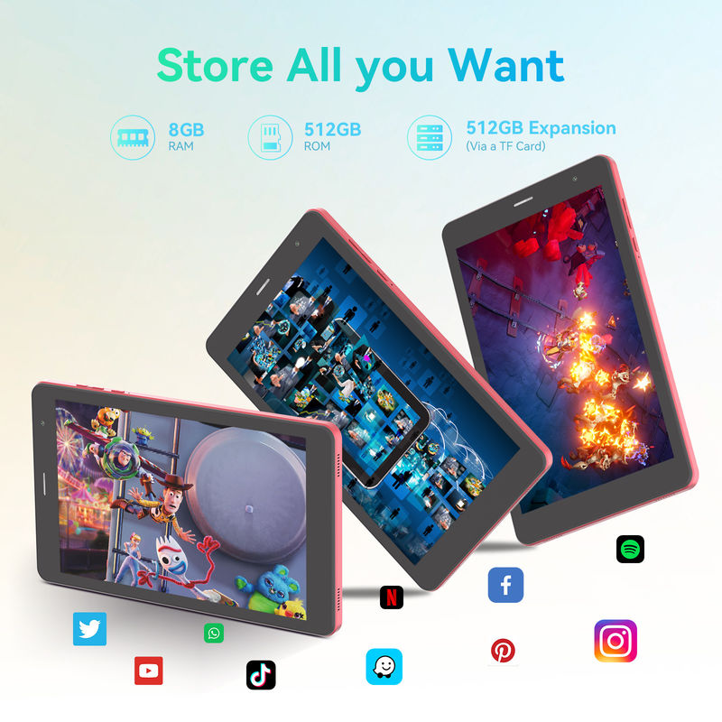 C Idea 5g Android Tablet 8+512gb 8 дюймовый планшет для студентов с SIM и Wifi Cm828 Красный