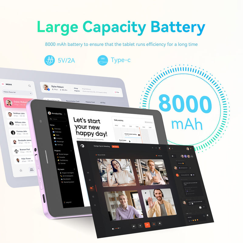 C Idea 8in Tablet Gaming Education Android Tablet для студентов с SIM и Wifi CM828 фиолетовый