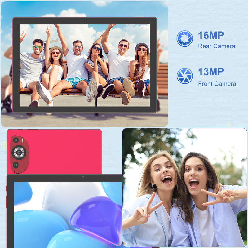 C Idea 10,1 дюйма Android 14 Smart Tablet Pc с поддержкой SIM для подростков CM8200Plus красный