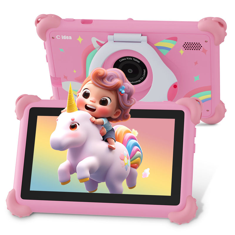 C Idea Android 13 Kids Tablet 4+32GB Образовательный планшет Kidspad с дружественным приложением CM91 розовый