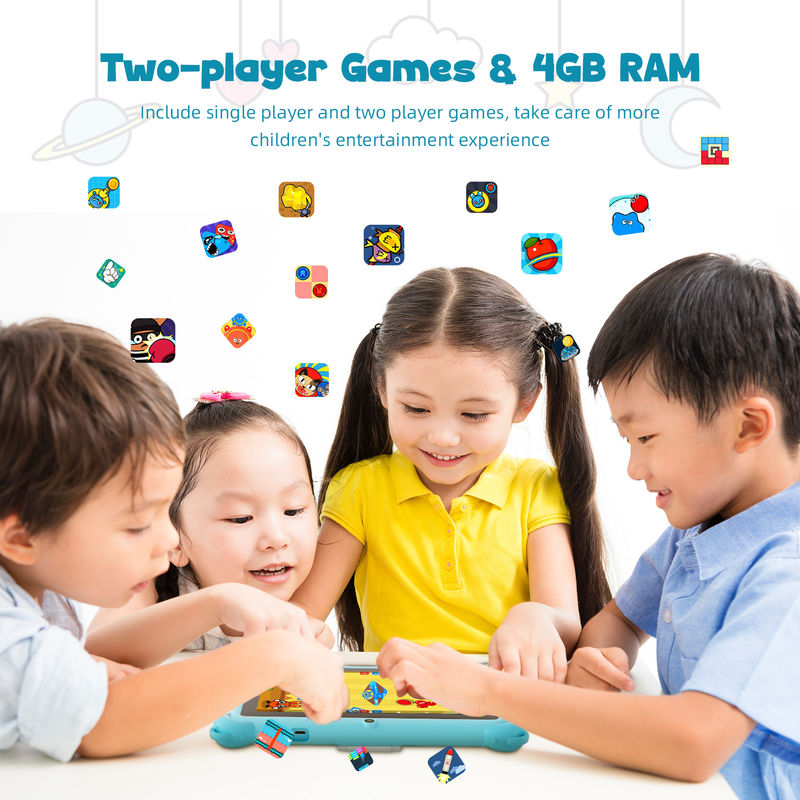 Новейшие планшеты C Idea 4+32GB Android 13 планшет Kidspad с образовательным приложением CM91 синий
