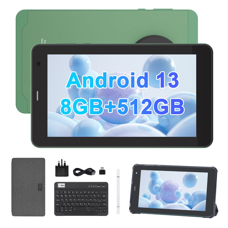 C Idea 7 Inch Tablet Pc Android 13, 8+512gb с сим-совместимым смарт-планшетом для студентов   CM518pro Зеленый