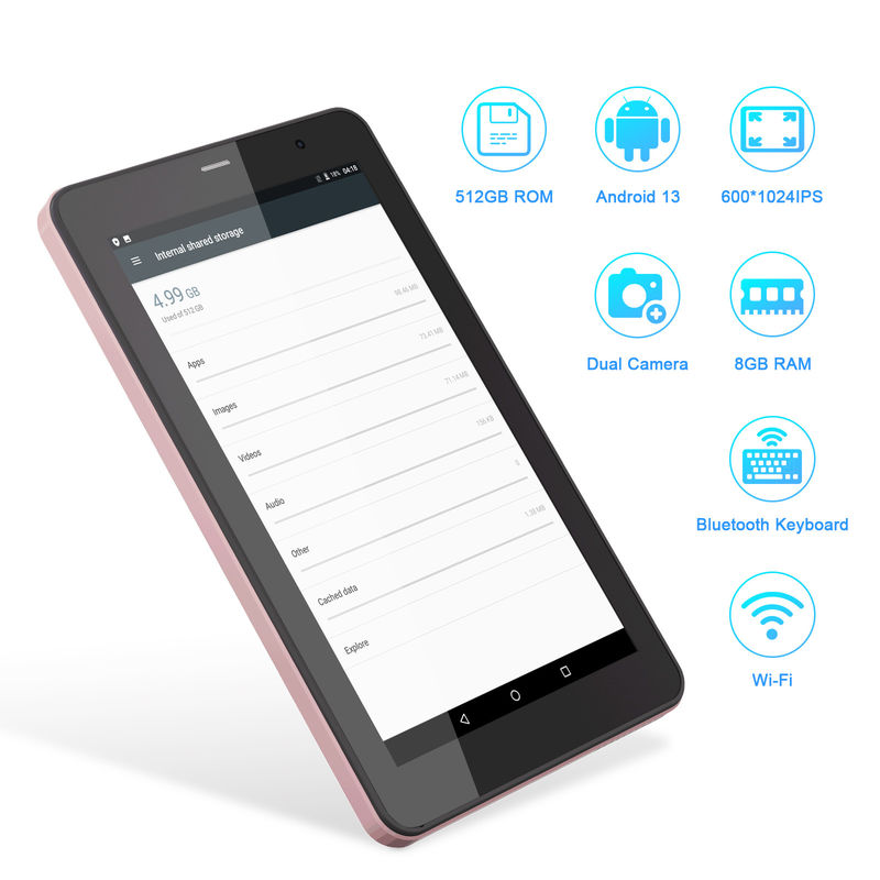 C Idea 7 дюймовый Android планшет, 8+512GB, Quad Core, образовательный планшет идеально подходит для студентов