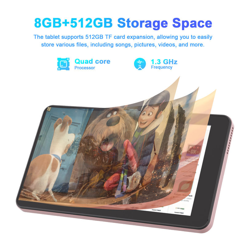 C Idea 7 дюймовый Android планшет, 8+512GB, Quad Core, образовательный планшет идеально подходит для студентов