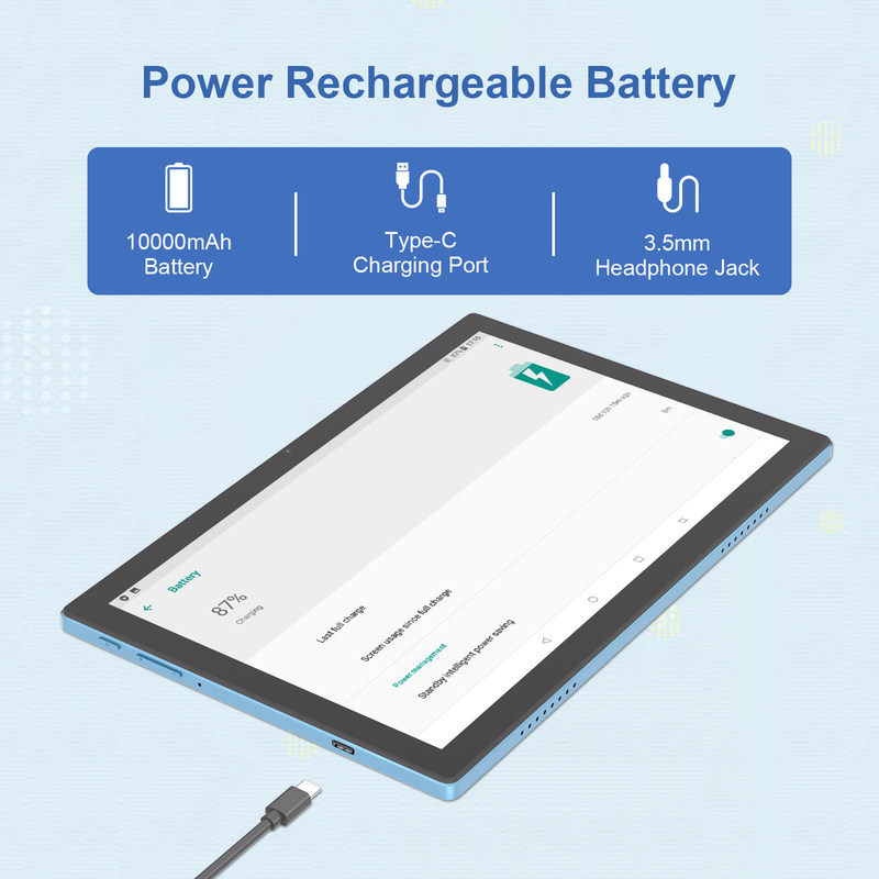 C Idea Android 14 Сенсорный экран 800*1280 IPS Incell 10,1 дюймовые планшеты с ручкой CM8200plus Синий