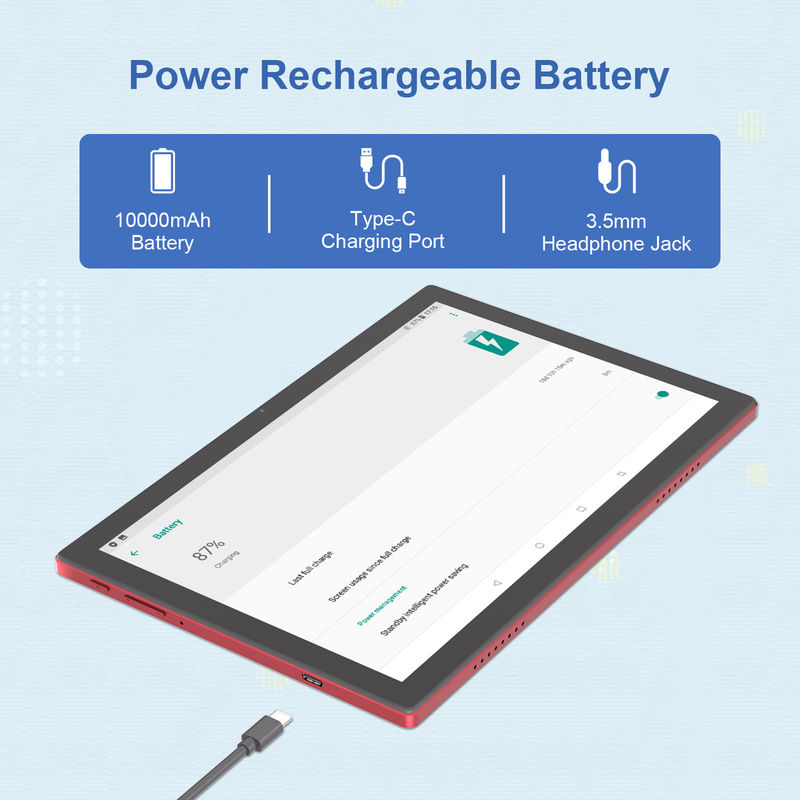 C Idea 10,1 дюйма Android 14 Smart Tablet Pc с поддержкой двойной SIM CM8200Plus красный