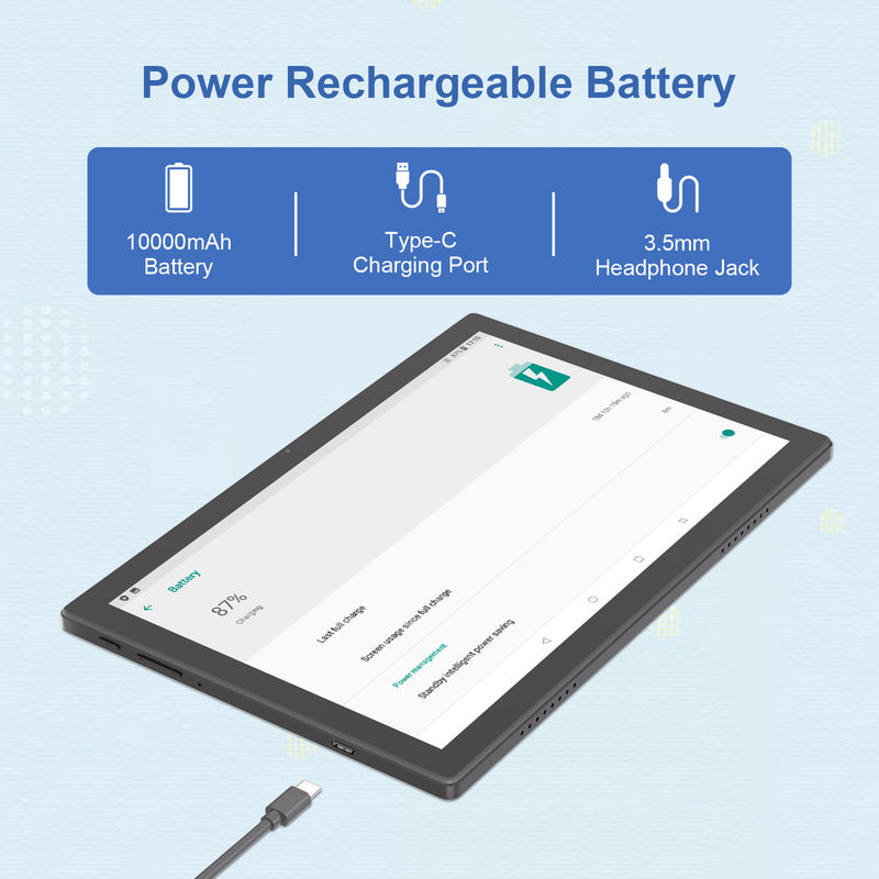 C Idea 10,1 дюймовый планшет Wifi с поддержкой SIM клавиатура образовательный планшет Android ПК M8200 Plus черный