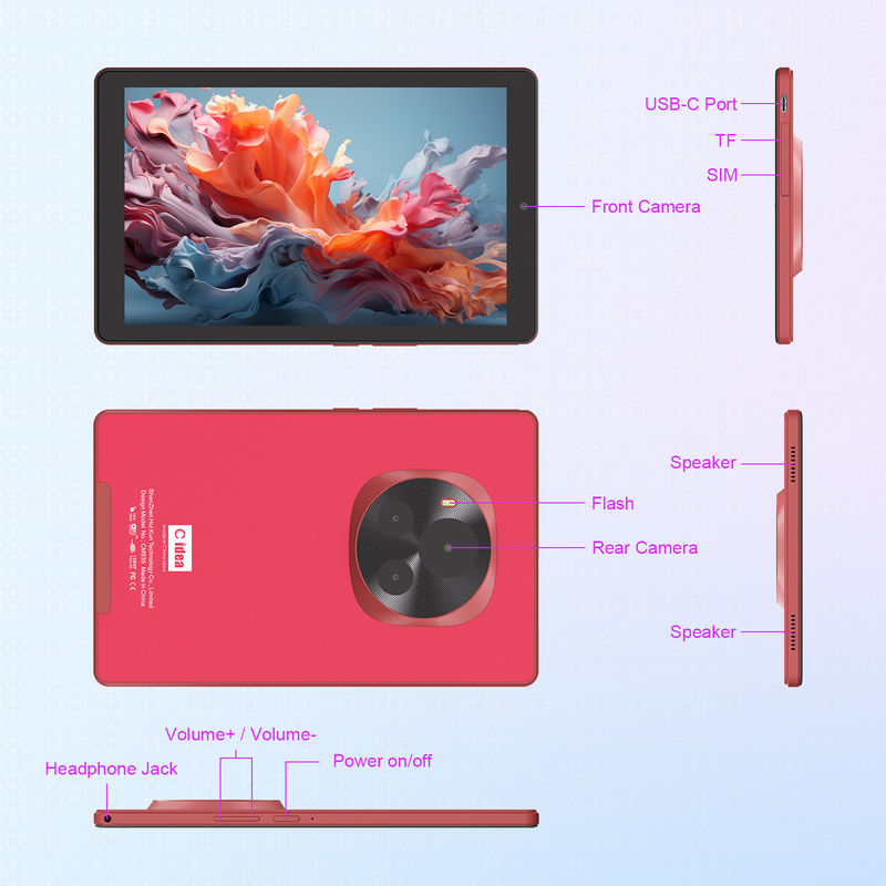 C Idea 9 дюймовый MTK Quad Core Tablet 800x1280 IPS Screen Android Tablet с ручкой CM935 Красный