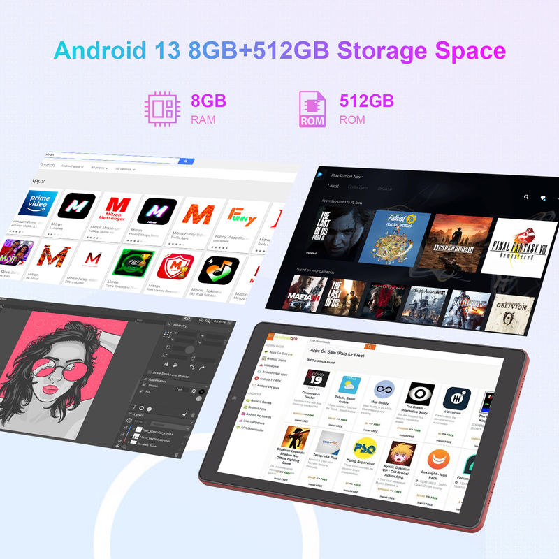 C Idea 9 дюймовый MTK Quad Core Tablet 800x1280 IPS Screen Android Tablet с ручкой CM935 Красный