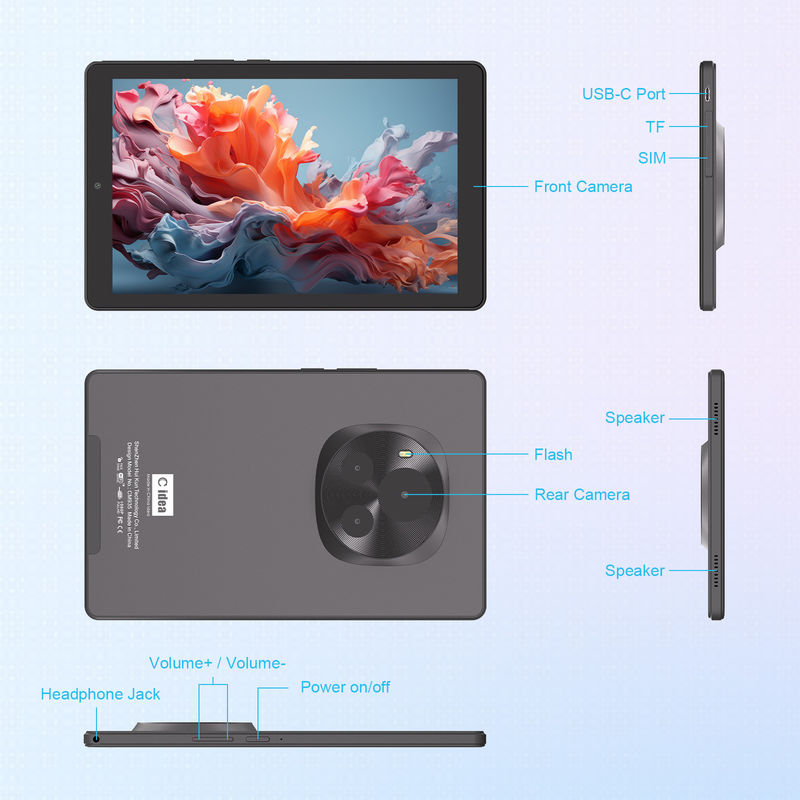 C Idea Android Tablet 800x1280 IPS Screen 9 IN Smart Tablet PC With Sim For Education CM935 Черный