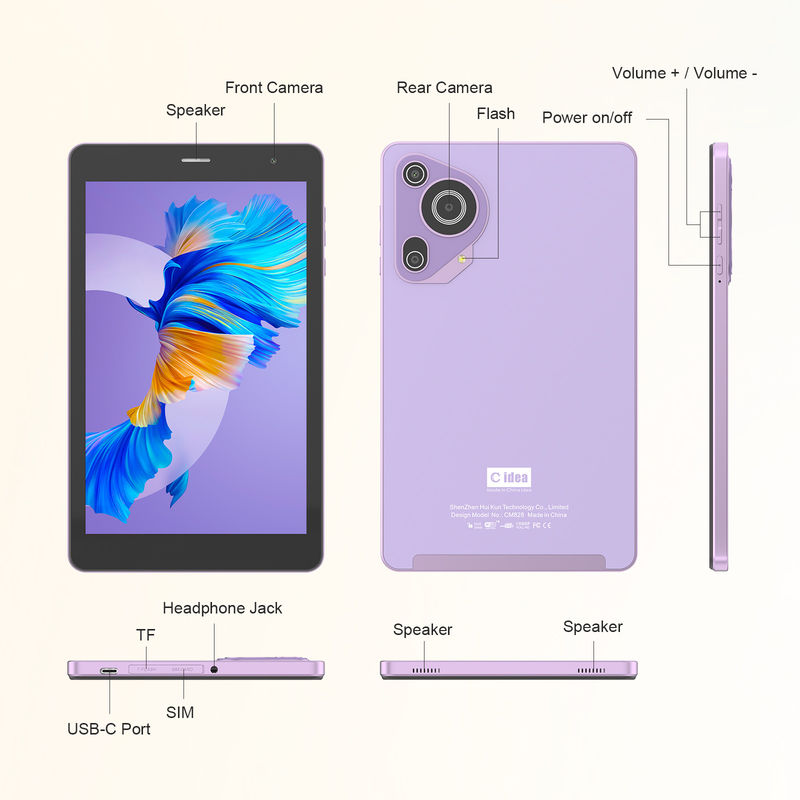 C Idea 8 дюймовый планшет WIFI Игровое образование Android планшет для студентов CM828 фиолетовый