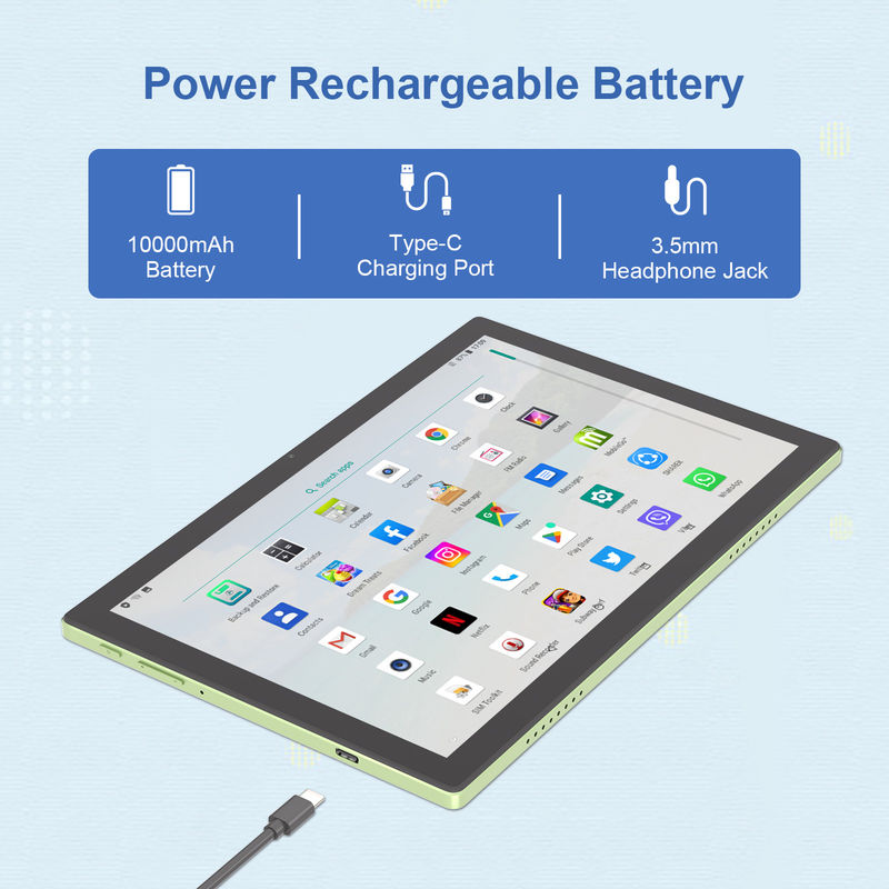C Idea WIFI Android 14 планшеты с сенсорным экраном с клавиатурой и мышью CM8200plus зеленый