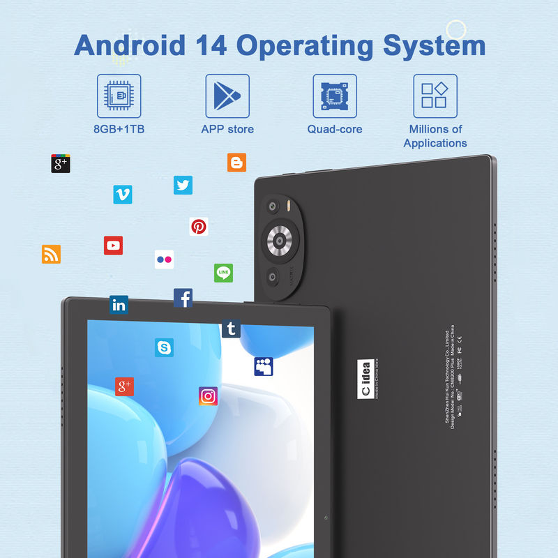 C Idea 10,1 дюймовый планшет 5G с поддержкой SIM Клавиатура Образовательный планшет Android ПК M8200 Plus Черный
