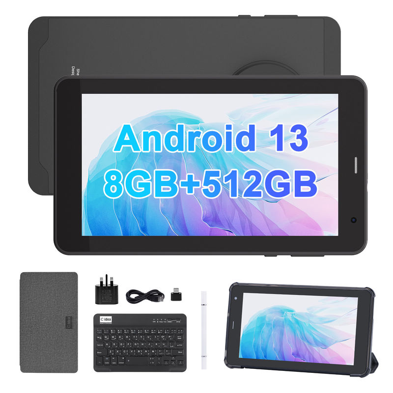 C Idea Android 13 Tablet 512GB с SIM-картой 7 дюймовый планшетный ПК CM518 Pro Черный