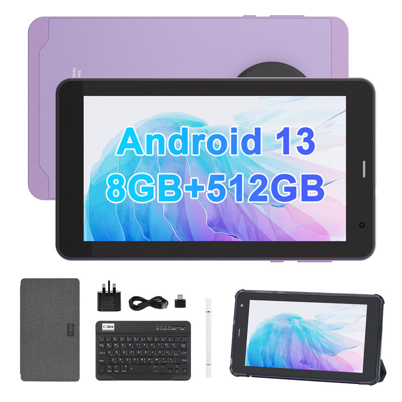 C Idea Android 13 с 6000mAh 7 дюймовыми планшетами Образовательный планшетный ПК CM518 Pro Purple