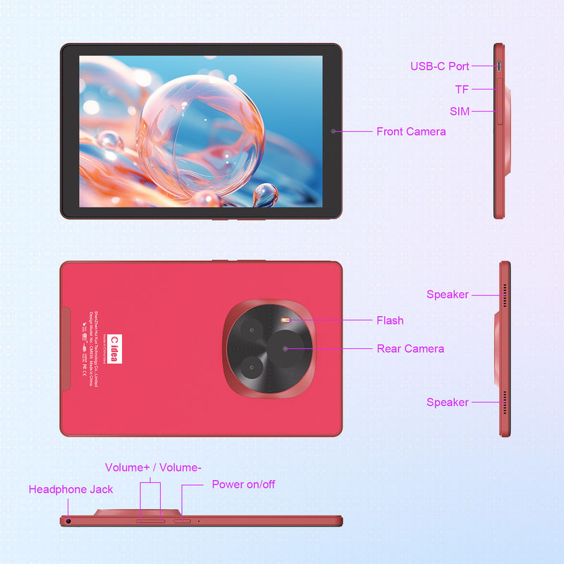 C Idea MTK Quad Core Tablet 9 дюймовый Android Tablet с ручкой и корпусом CM935 Красный
