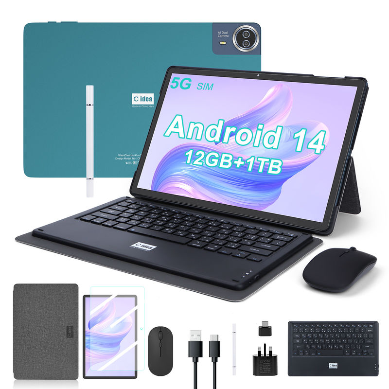 C Idea 14 дюймовый планшет большой хранилищный смарт планшет PC с клавиатурой CM14000 плюс синий