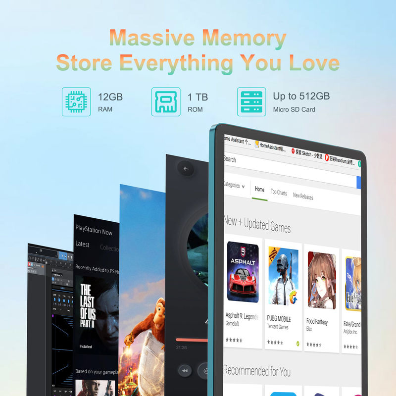 C Idea 14 дюймовый планшет большой батарейки Smart Tablet PC с клавиатурой и мышью CM14000 плюс синий