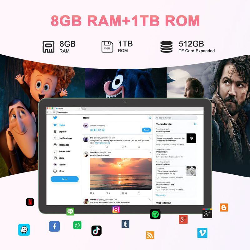 C Idea Android 5G планшет с клавиатурой 10.1 дюймовый планшет PC CM8300 Plus зеленый
