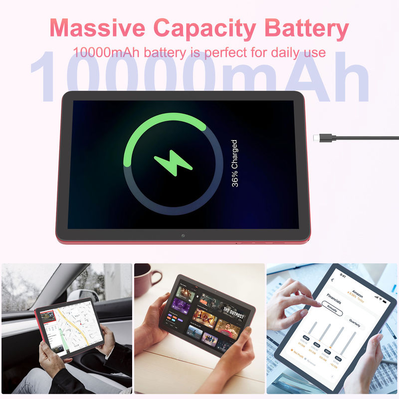 C Idea Tablet 10,1 дюйма 5G LTE Tablet Touch Screen Tablet Pc для ежедневного использования CM8300 Plus Красный