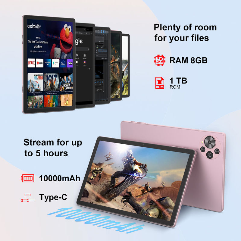 C Idea 10,36 дюйма Android 14 Tablet ПК с 2K экраном Учебный планшет для студентов CM10500 Plus