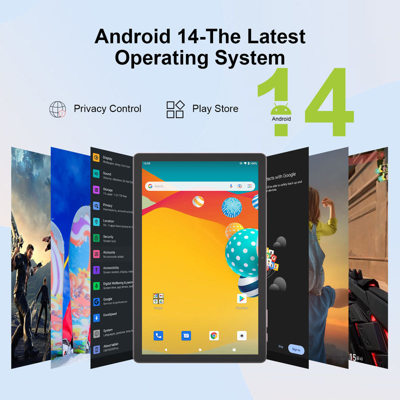 C Idea 10,36 дюйма Android 14 Tablet ПК с 2K экраном Учебный планшет для студентов CM10500 Plus