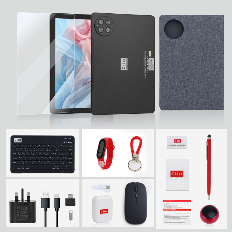 Идея C 10000mAh Аккумулятор 8GB+512GB 10,1 дюйма Смарт планшет с клавиатурой Bluetooth CM8500