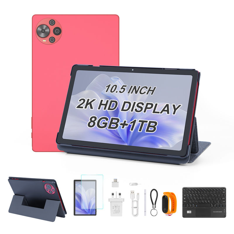 C Idea Android 14 Tablet 2k Screen Образовательный планшет для студентов с клавиатурой и мышью CM10500 Plus Red