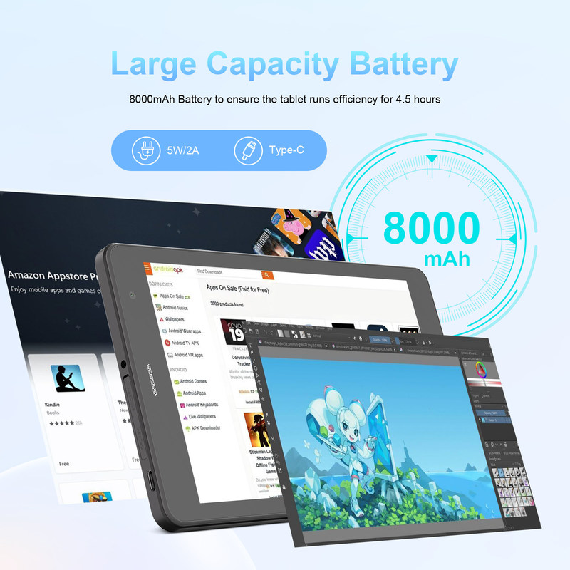 Планшет C Idea 5G WiFi для студентов с поддержкой SIM, 8-дюймовый планшетный ПК CM817Pro max