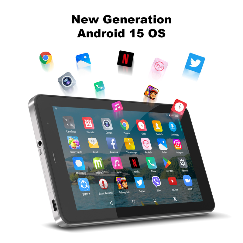 7-дюймовый планшет C idea с Wi-Fi, чехлом, памятью 8+256 ГБ, четырехъядерным процессором, IPS-экраном 600x1024, сенсорным экраном CM516, серебристый