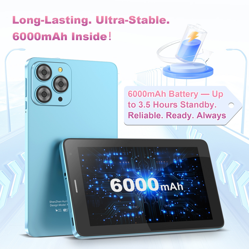 C идея 7-дюймовый планшет Wifi с корпусом 8+256GB Хранилище Quad Core Процессор 600x102e4 IPS Сенсорный экран CM517 синий