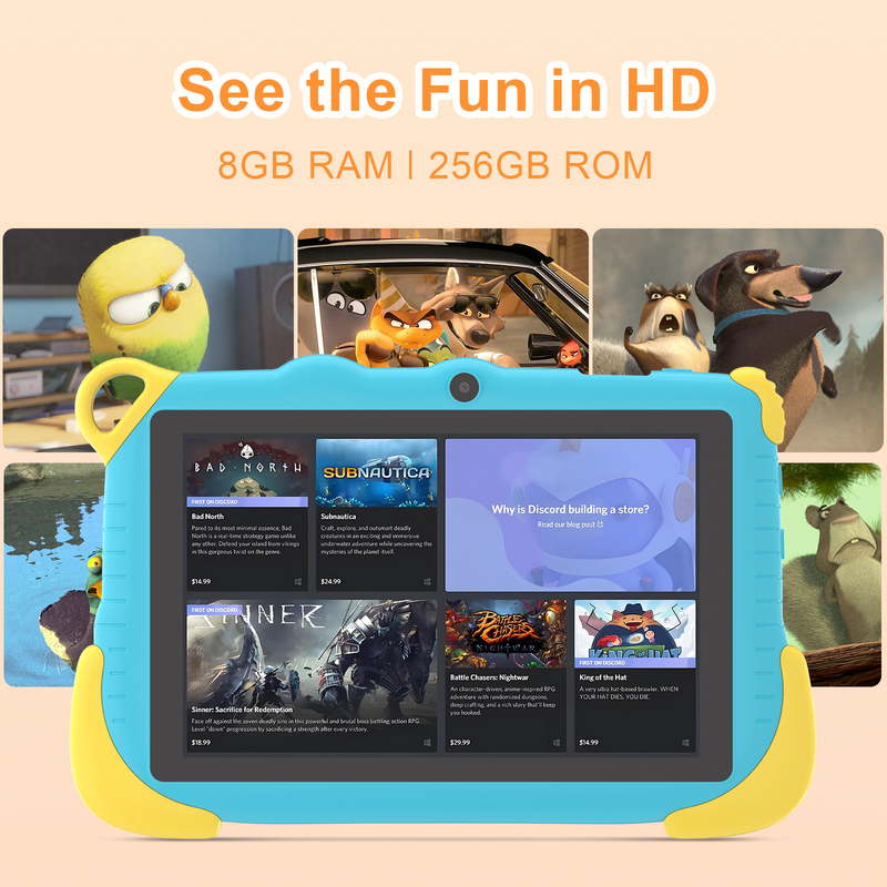 C Idea 7-дюймовый Android 15 Образовательный Смарт-планшет для студентов CM78 синий