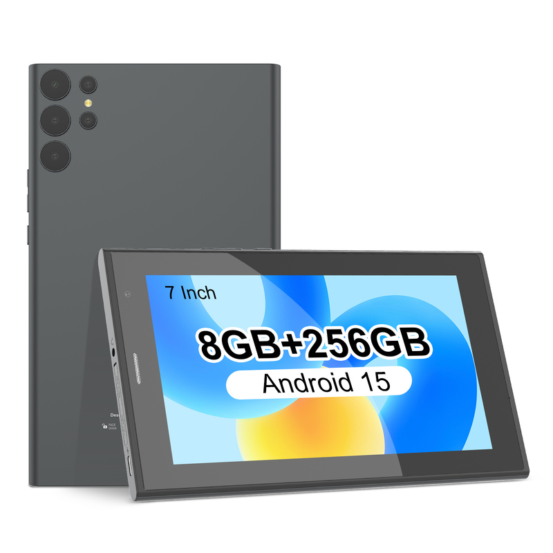 7-дюймовый планшет C idea с Wi-Fi, чехлом, памятью 8+256 ГБ, четырехъядерным процессором, IPS-экраном 600x1024, сенсорным экраном CM524, серый