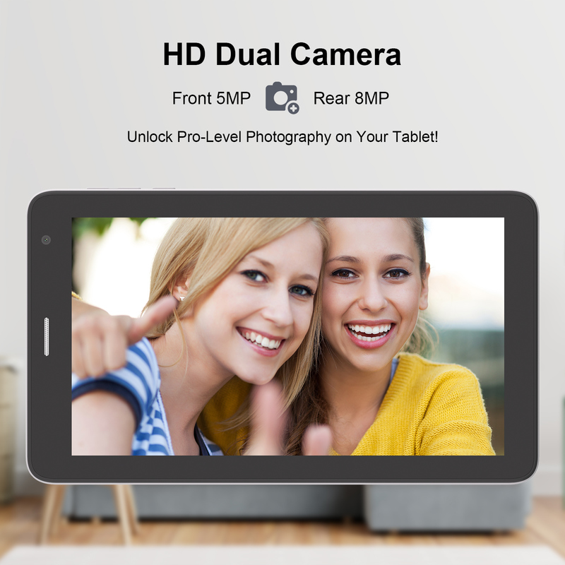 7-дюймовый планшет C idea с Wi-Fi, чехлом, памятью 8+256 ГБ, четырехъядерным процессором, IPS-экраном 600x1024, сенсорным экраном CM528, белый