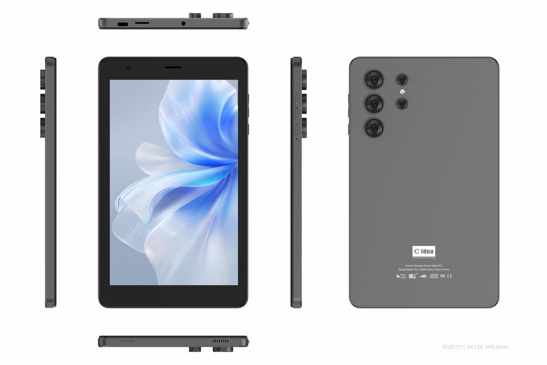 C Idea Youth 8 Inch Tablet Android 13 с голубым экраном, Wi-Fi, 32 ГБ + 64 ГБ, 800*1280 IPS встроенная камера CM826