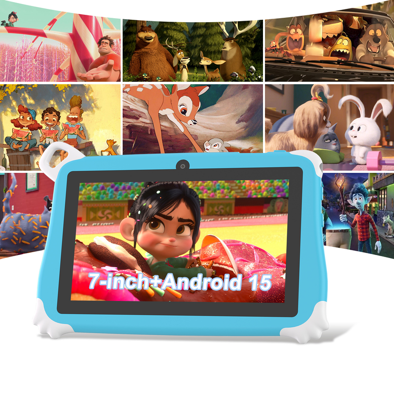 Детский планшет C Idea Android 15 для детей 8+256 ГБ, обучающий планшет Kidspad с дружественным приложением CM86, синий