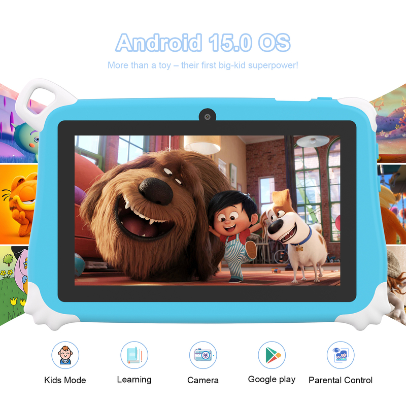 Детский планшет C Idea Android 15 для детей 8+256 ГБ, обучающий планшет Kidspad с дружественным приложением CM86, синий