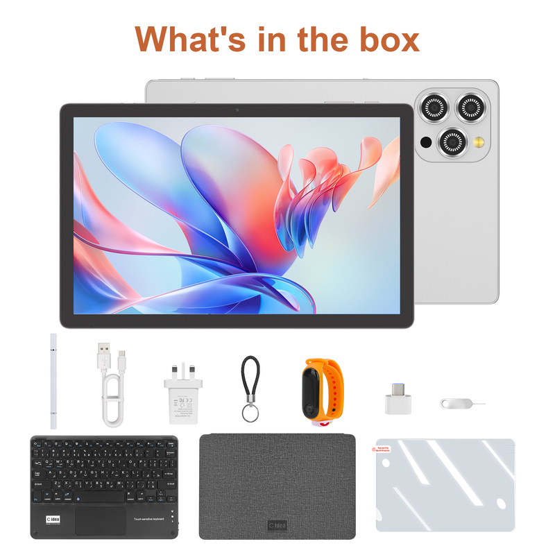 C idea 10.36 inch Android 15 Tablet 8GB RAM 1TB ROM Model CM10016 PLUS sliver