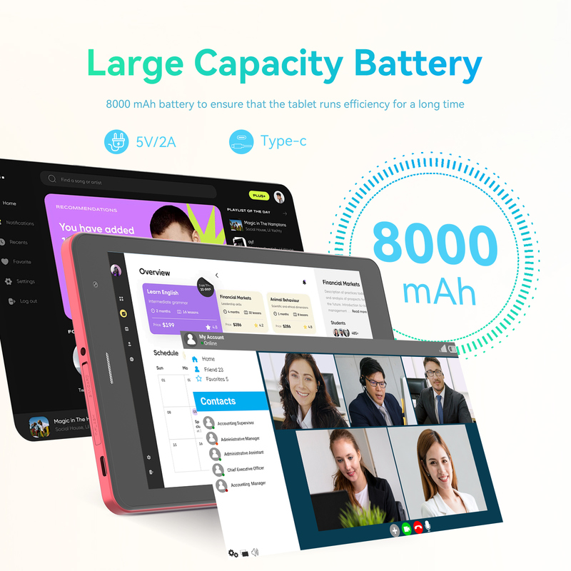 C идея Youth red 8 Inch Tablet Android 15 со слотом для карт tf, Wi-Fi,8GB +512GB, 800*1280 IPS incell CM828