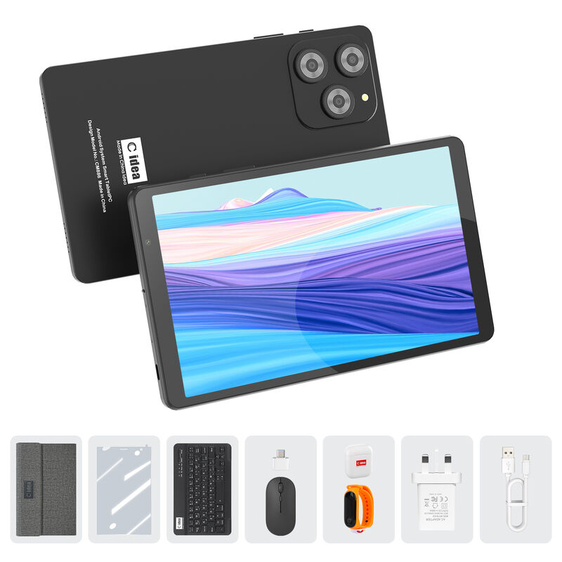 C идея 8 дюймовый смарт планшетный компьютер с клавиатурой 8 ГБ оперативной памяти + 512 ROM 800 * 1340 IPS встроенный сенсорный экран дисплей ЧЕРНЫЙ CM866