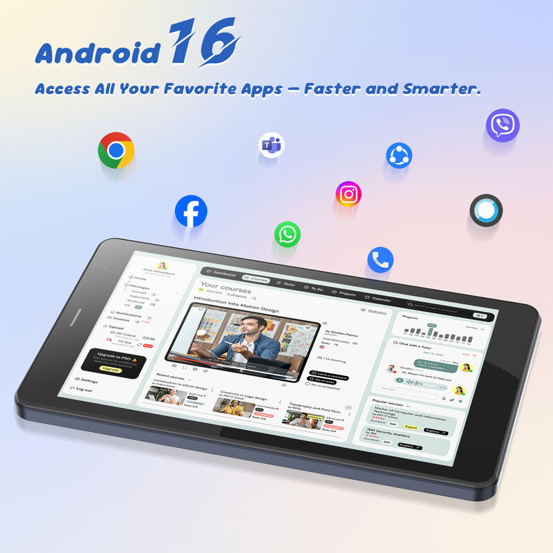 Планшет C idea 7 дюймов Wi-Fi с чехлом, 8+256 ГБ памяти, четырехъядерный процессор, IPS-сенсорный экран 600x1024 CM517 air
