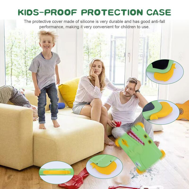 C Idea Kids Tab 10,1 дюйма Android 13 Tablet для детей 4 ГБ оперативной памяти 64 ГБ ROM для защиты глаз сенсорный экран для детей 3-8 лет