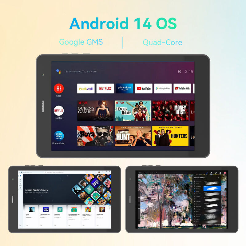 8 дюймовый планшетный бизнес-компьютер C Idea Android 15 Wi-Fi HD Капацитивное разрешение экрана 8 ГБ оперативной памяти 512 ГБ ROM Развлекательное и деловое использование (черный)