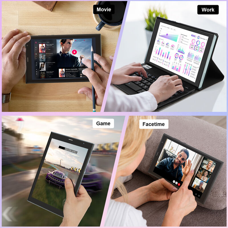 C Idea CM824 Ultra 8-дюймовый планшет Android 16 Business Quad-Core 8GB 512GB Хранение FHD сенсорный экран планшет с двойной камерой (черный)