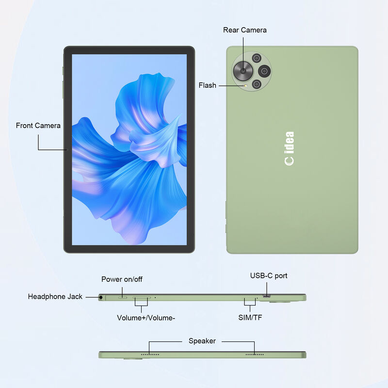 C Idea 10,36 дюймовый планшетный компьютер с 2K экраном Android 16 Octa Core с клавиатурой и бизнес-планшетом (R1036)